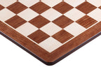 Padauk & Maple Chess Board 18.9″ – Without Notation, Rounded Corners