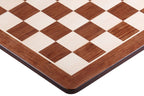 Padauk & Maple Chess Board 15.75″ – Without Notation, Rounded Corners