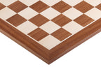 Mahogany & Sycamore Chess Board 21.25″ – Without Notation
