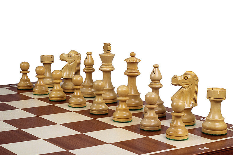 French Staunton Ebonised Chess Set with Tournament Board No 4