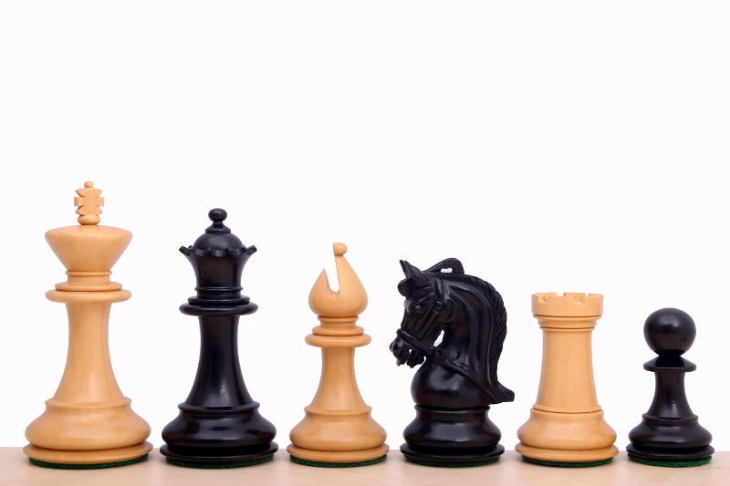 Corinthian Ebonised Chess Pieces – 4" King