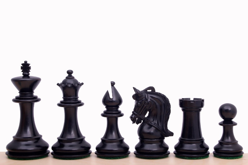 Corinthian Ebonised Chess Pieces – 4" King