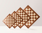 Mahogany & Sycamore Chess Board 21.25″ – Without Notation