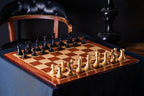 Padauk & Maple Chess Board 21.6″ – Without Notation, Rounded Corners