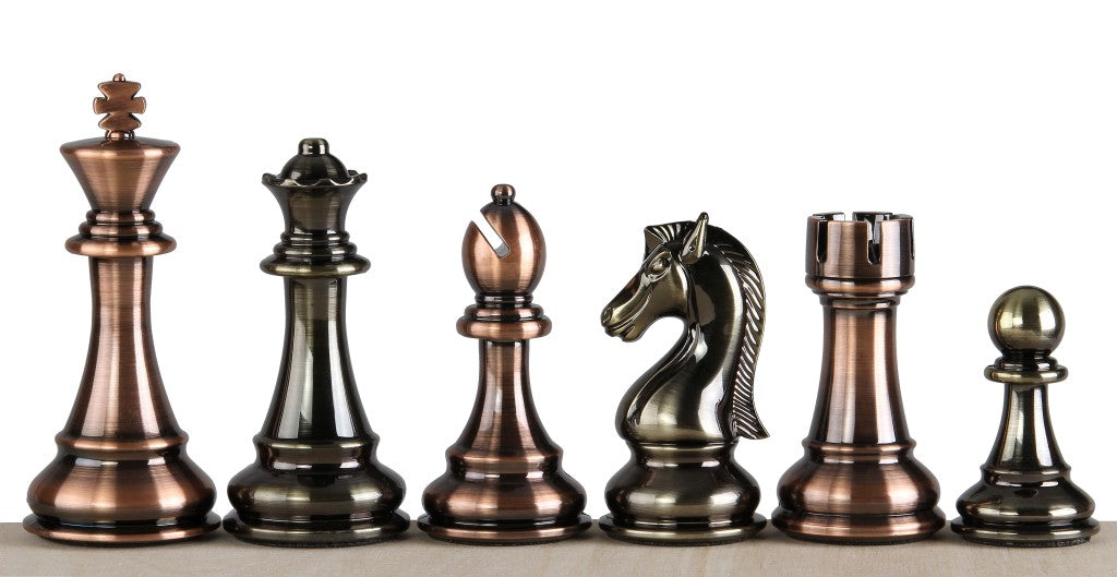 Metallic Chess Pieces – 4.5″ Bronze & Silver Finish