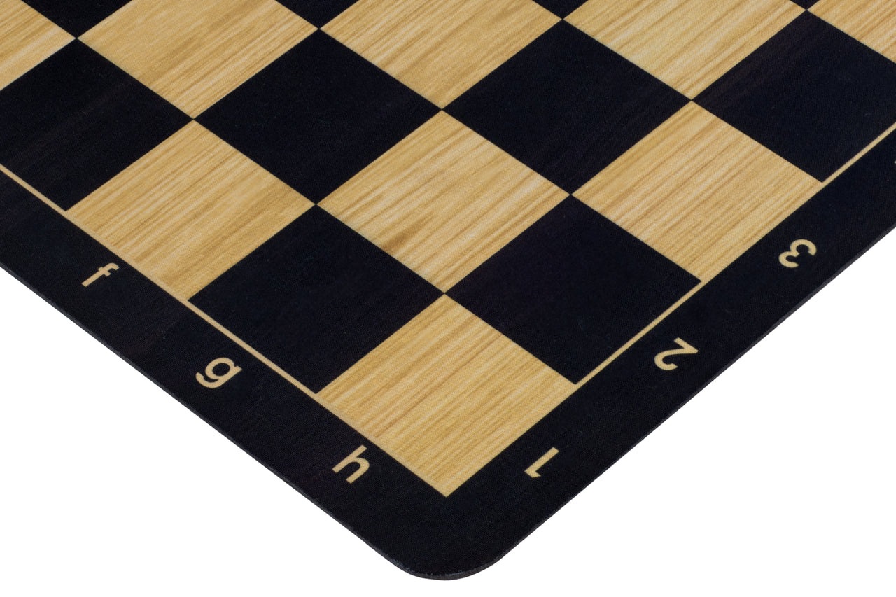 Roll-Up Tournament Chess Board 20″ – Maple & Ebony Style