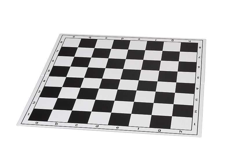 Plastic Foldable Chess Board White & Brown – 20″ with Notation