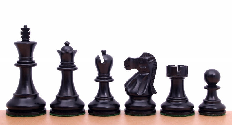 Reykjavik 3.75 Inch Chess Pieces – Ebonised Boxwood