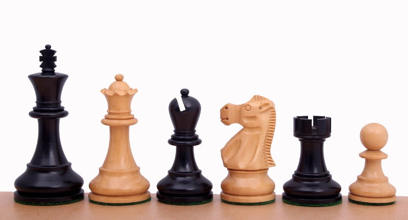 Reykjavik 3.75 Inch Chess Pieces – Ebonised Boxwood