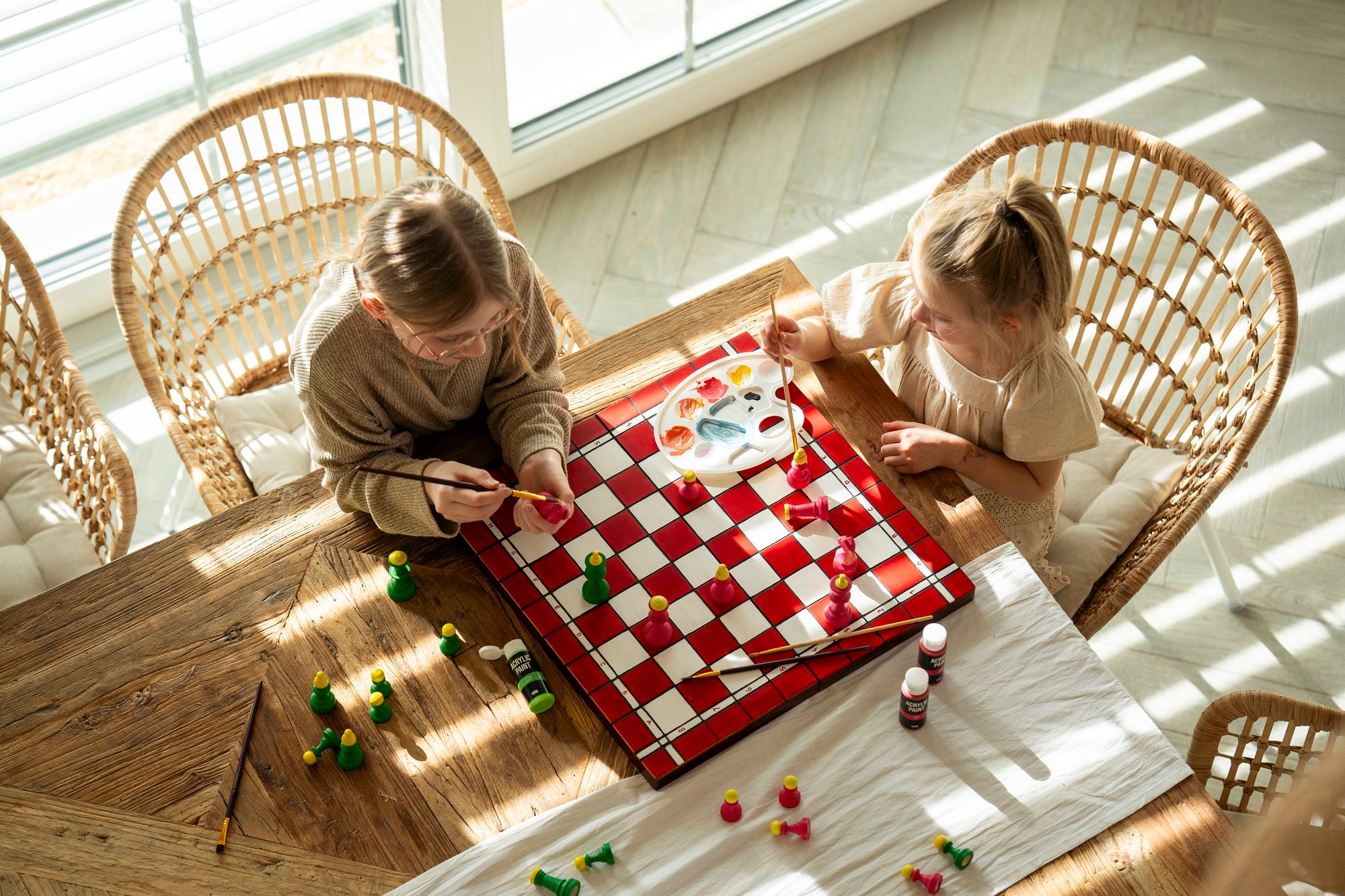 DIY Wooden Chess Set No. 5 – For Painting and Assembly