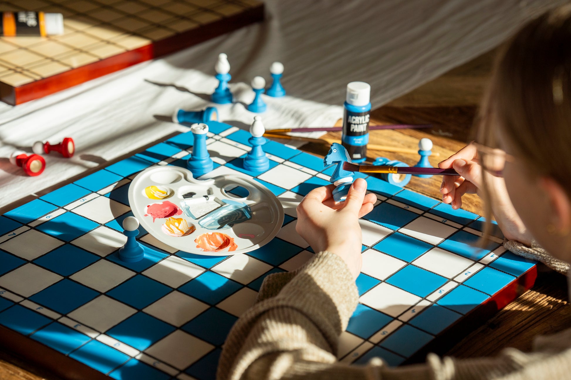DIY Wooden Chess Set No. 5 – For Painting and Assembly