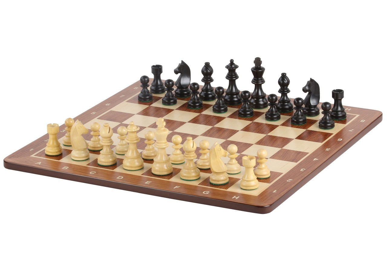 Tournament Chess Set No. 5 – German Knight 3.5" with Padouk Board