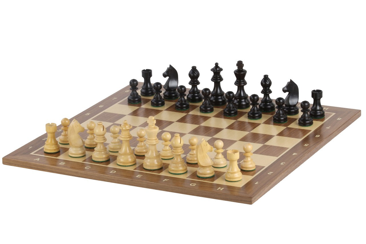 Tournament Chess Set No. 5 – with Notated Walnut Board