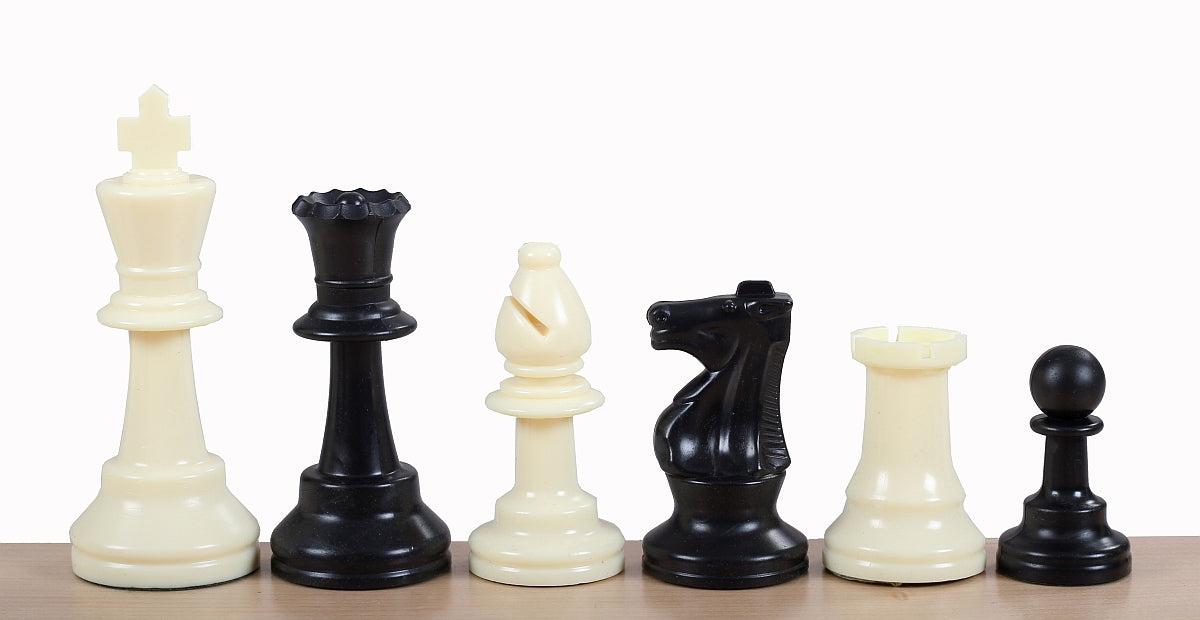 Staunton Plastic Chess Pieces 3.75″ (95 mm)