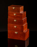 Wooden Chess Box – Staunton No. 6 Compatible, Dark Finish