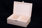Wooden Chess Box for No. 6 Pieces – Light Wood Finish