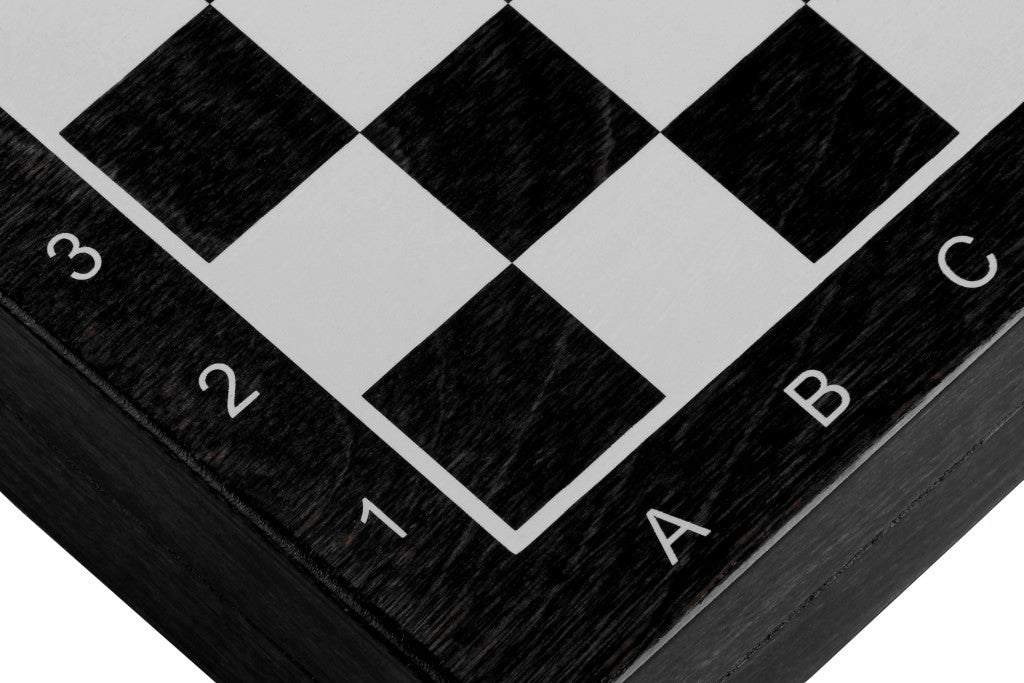 Mini Magnetic Wooden Chess Set Black (1.18" King)
